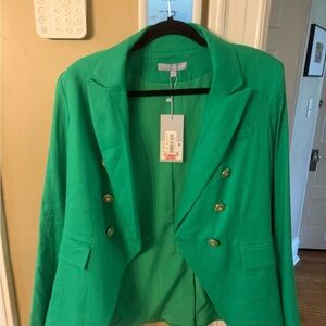 NWT ANTONIO MELANI Green Blazer
